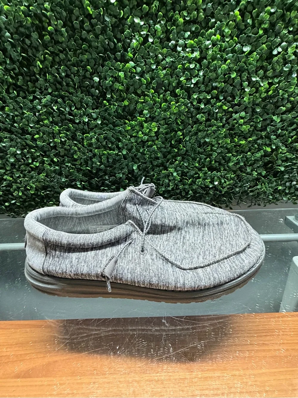 Hey Dude Men's Wally Sport Knit Slip-On Loafers in Charcoal